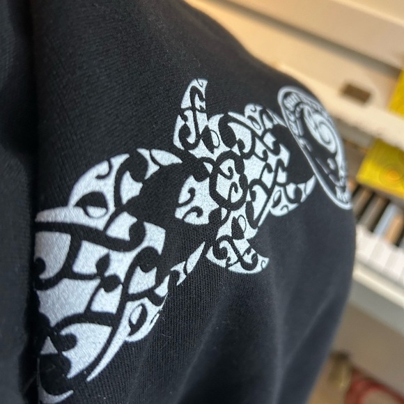 Vintage T&C Surf Designs Hawaii Sweater Mens Large Black Grunge Surf Skater 90s - Picture 15 of 16